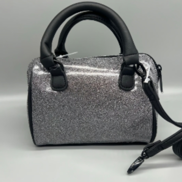 NWT Betsey Johnson Glitter Cat 😺🐈 Barrel Crossbody - Picture 3 of 7